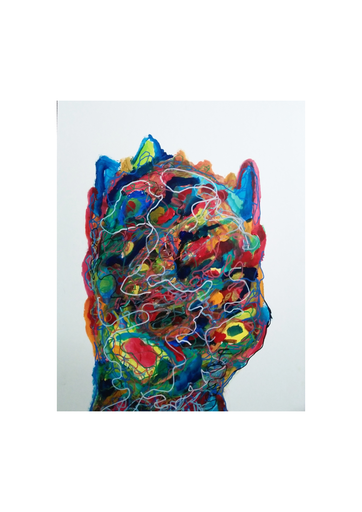 the Psychedelic Comedian：A4用紙への作品配置
